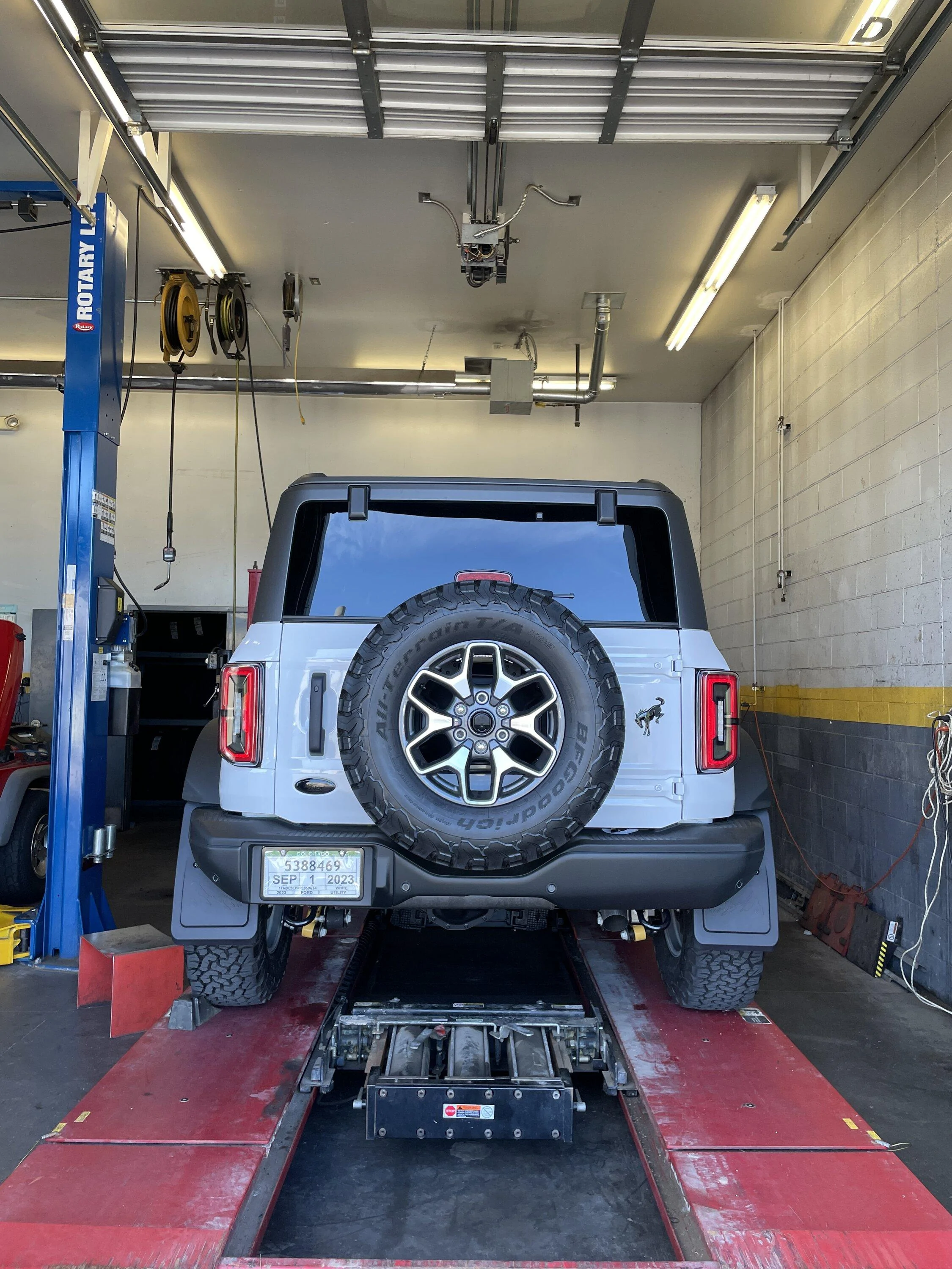 Ford Bronco Dealership can't get the alignment right IMG_4555