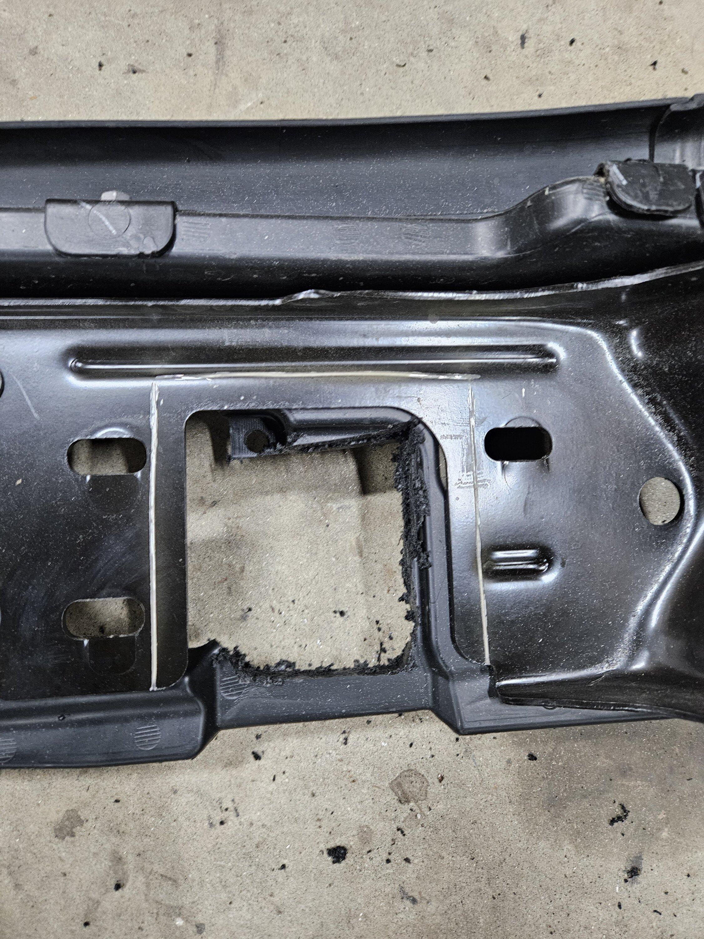 Ford Bronco Base bumper Blue Ox install 20230729_122520