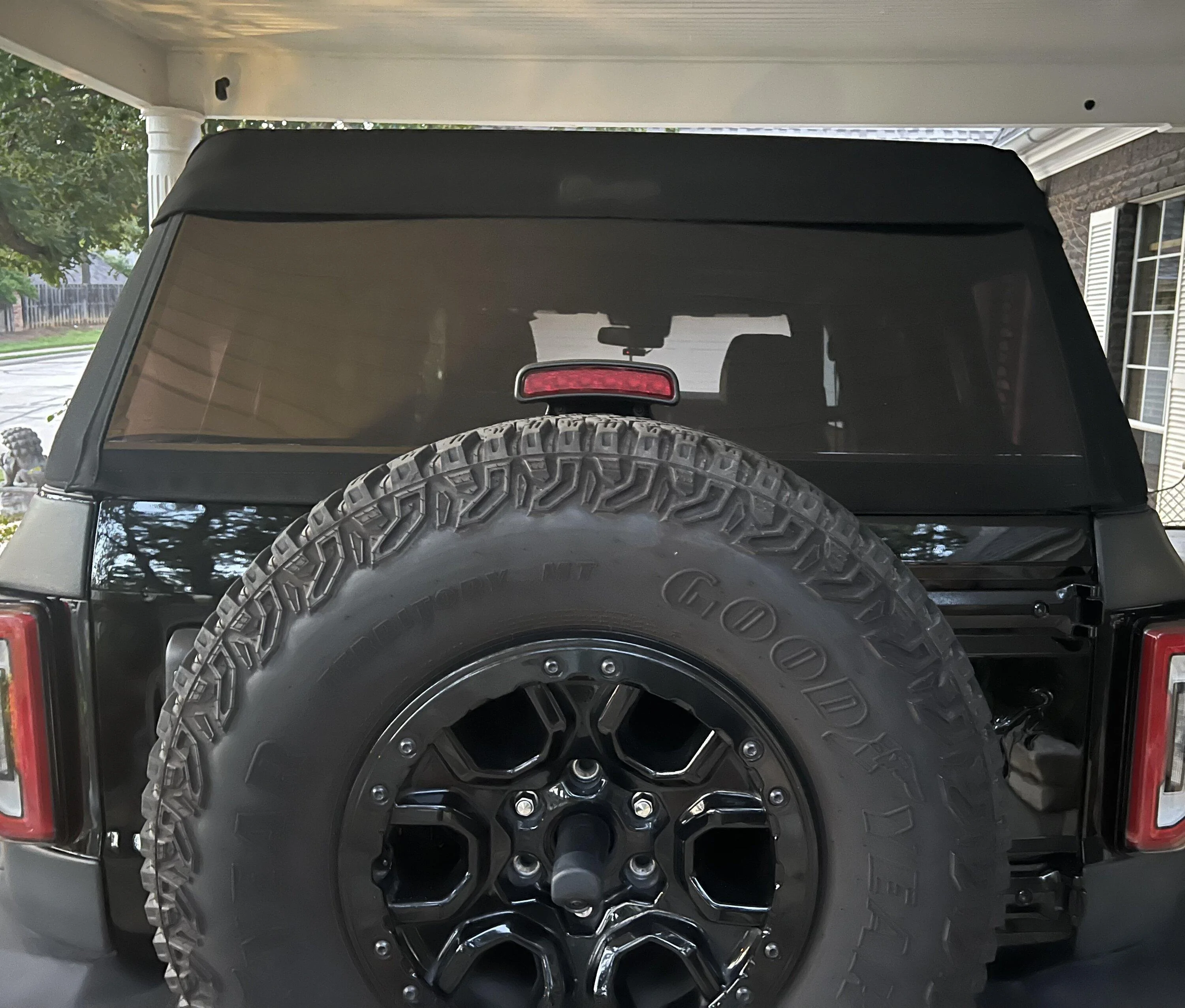 Ford Bronco Bestop Trektop Updated Version Installed top aft paint