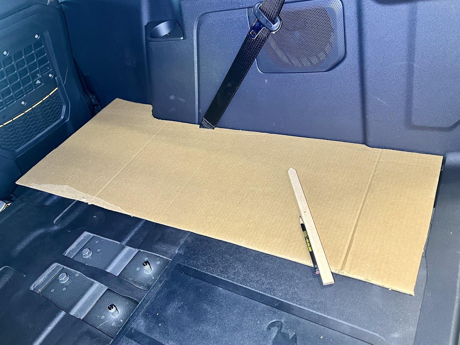 Ford Bronco Broox's DIY 2-Door Seat Delete + Raptor Lined Cargo Platform scribing-the-back-of-the-bronco