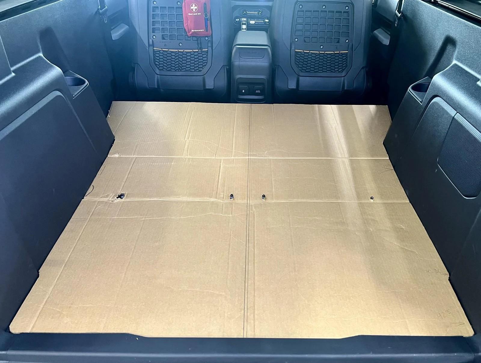 Ford Bronco Broox's DIY 2-Door Seat Delete + Raptor Lined Cargo Platform bronco-platform-template-cut-out
