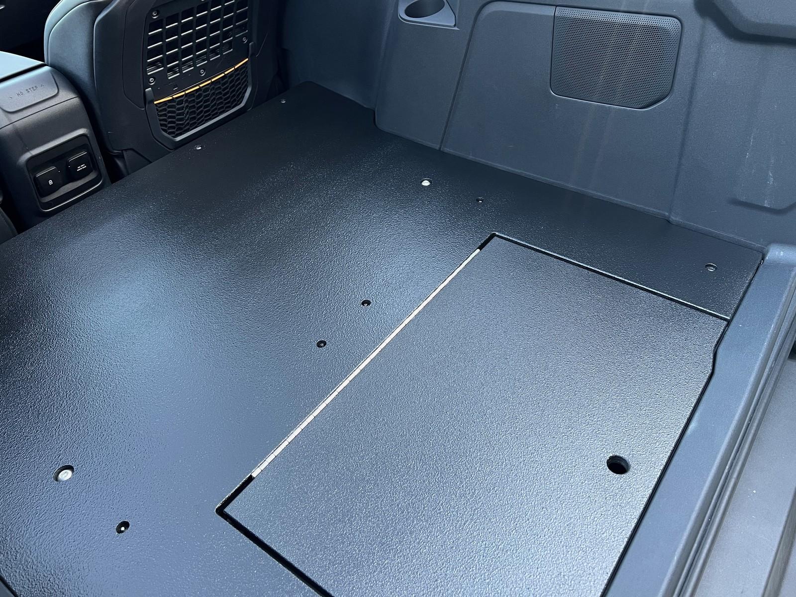 Ford Bronco Broox's DIY 2-Door Seat Delete + Raptor Lined Cargo Platform raptor-lined-bronco-platform-installed