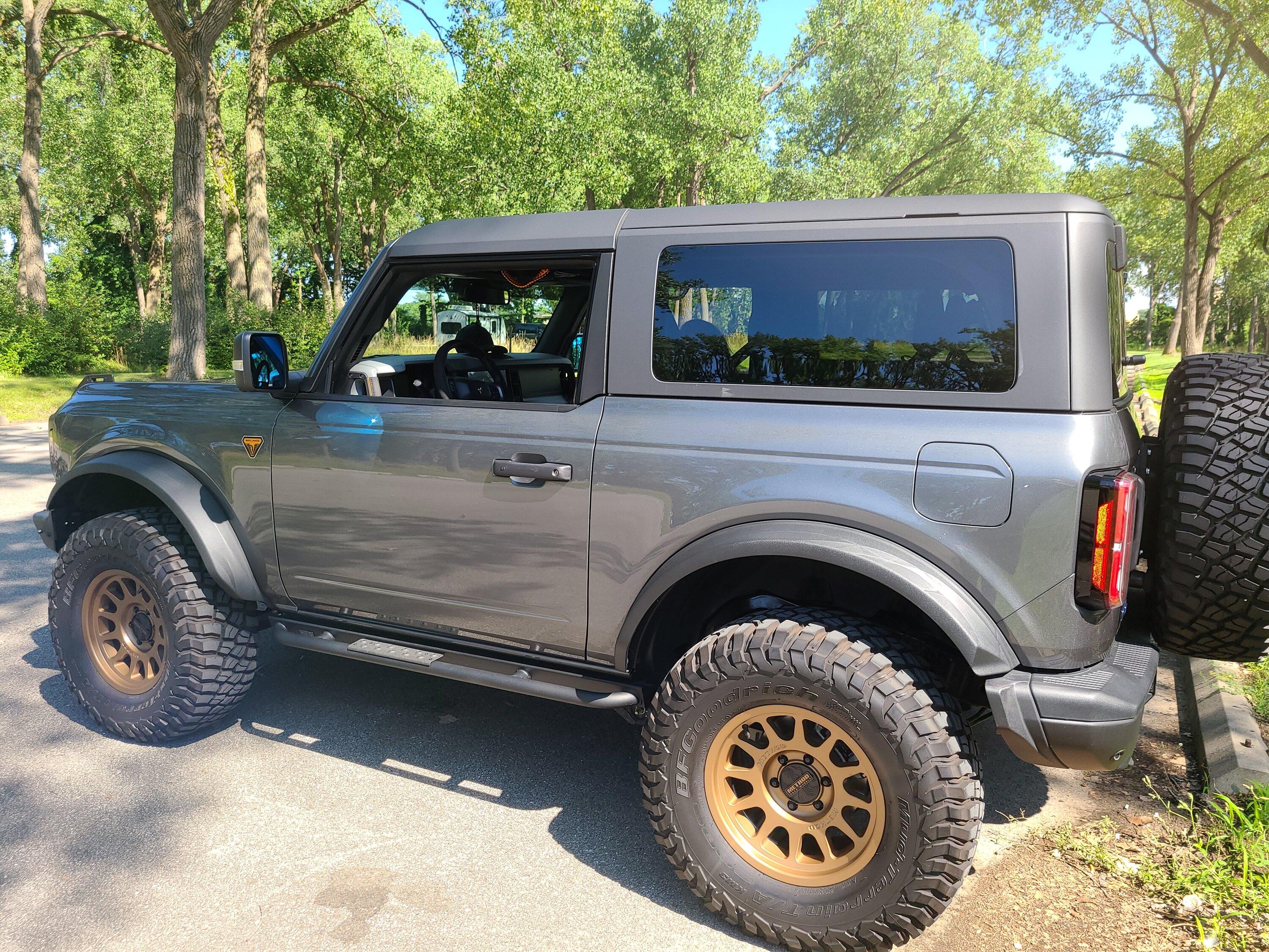 Ford Bronco Tire suggestions for Badlands Squatch 20230730_160614
