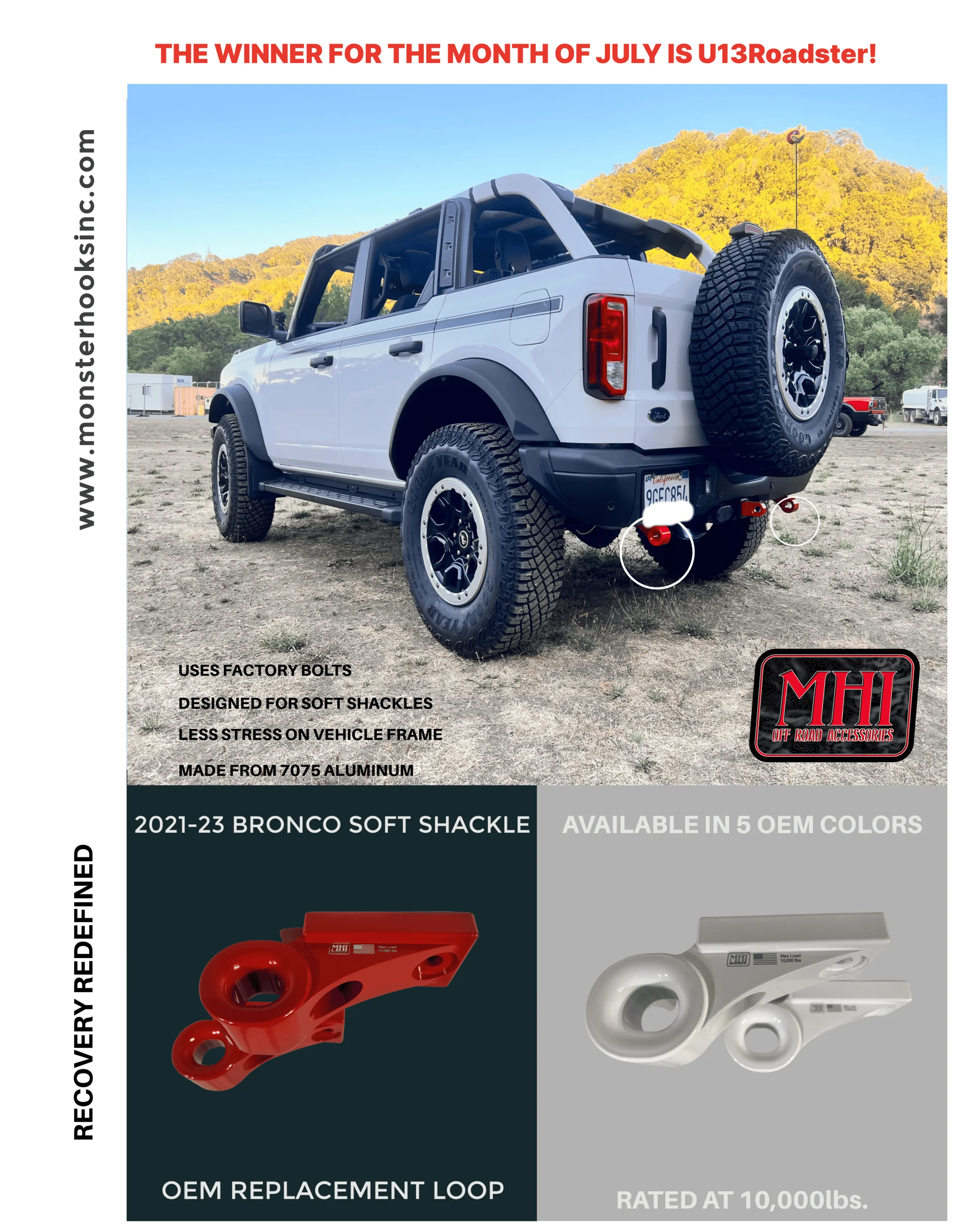 Ford Bronco WINNER WINNER BRONCO LOOP DINNER! 8.5 x 11 in