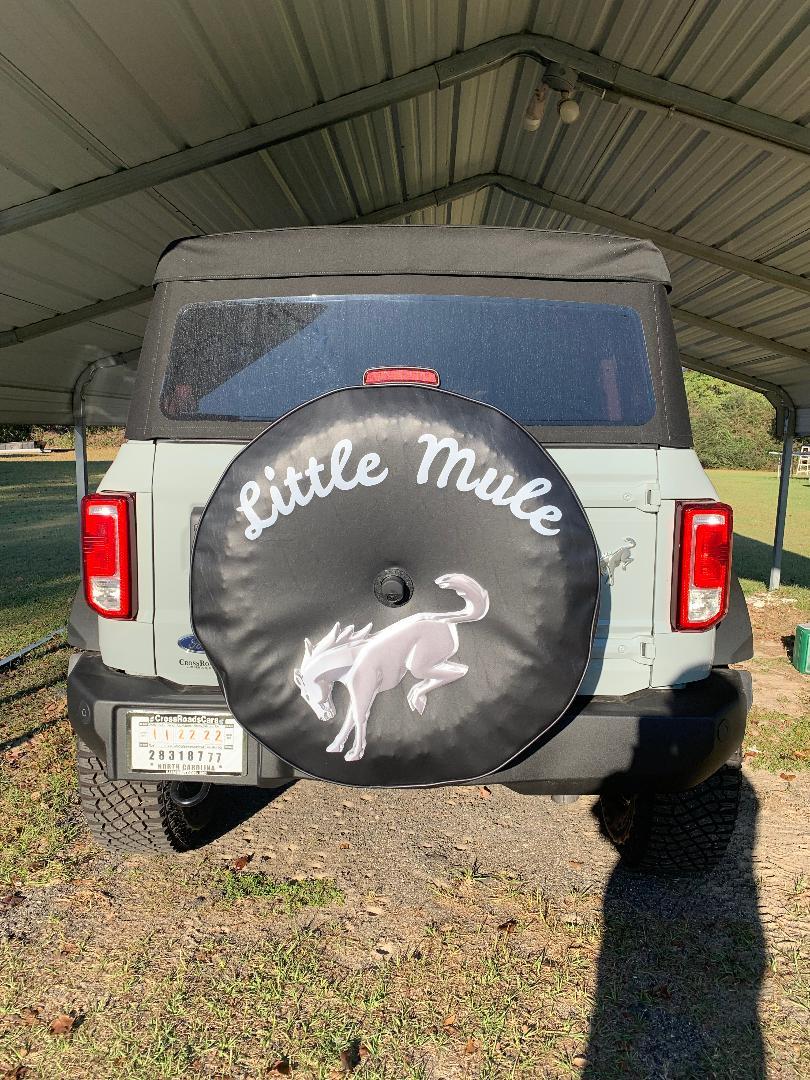 Ford Bronco Spare Tire Covers -- post yours Little Mule