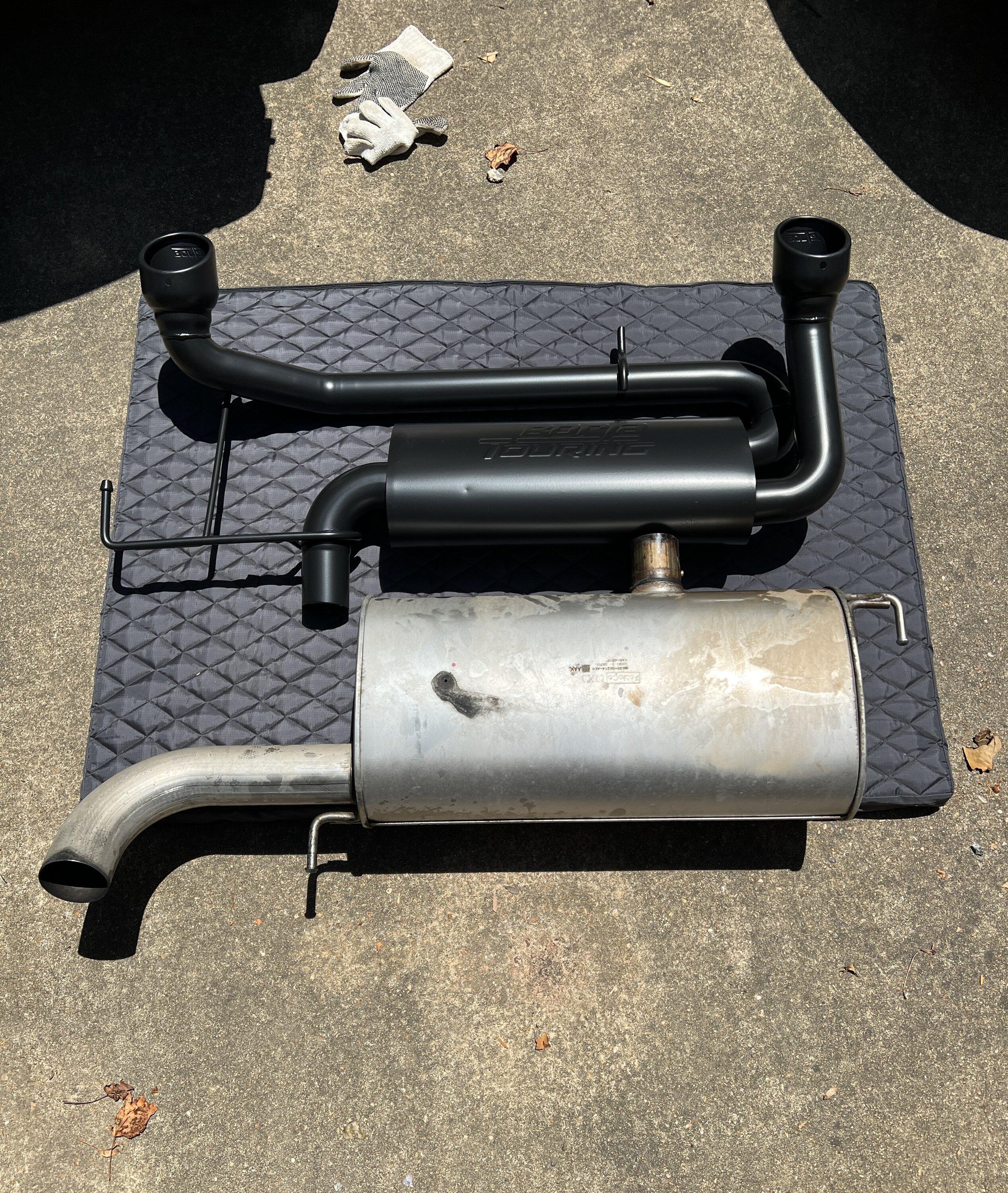 Ford Bronco Borla Touring Axle-Back Exhaust Install on a 2.3L Manual IMG_0054