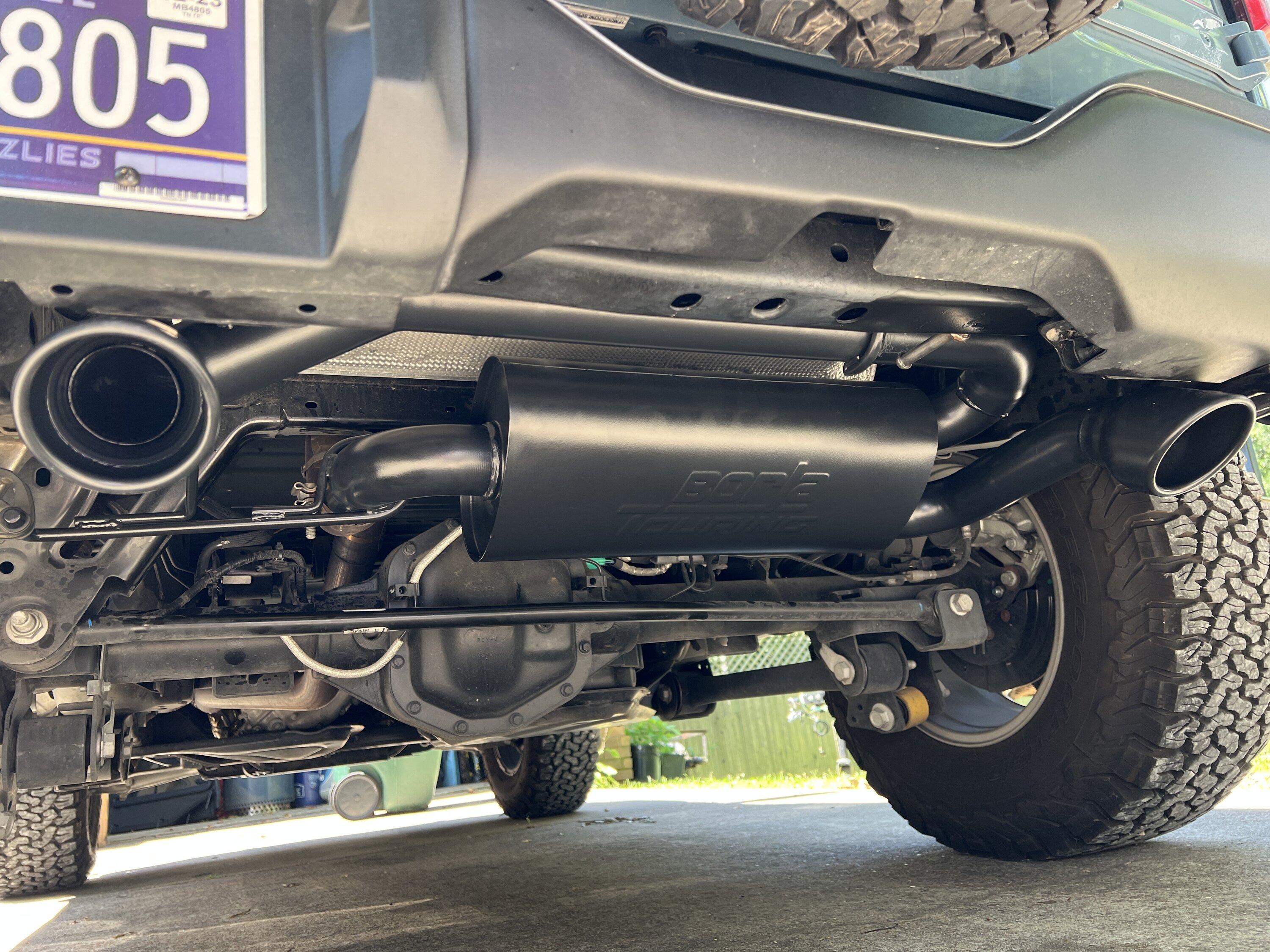 Ford Bronco Borla Touring Axle-Back Exhaust Install on a 2.3L Manual IMG_0057 (1)