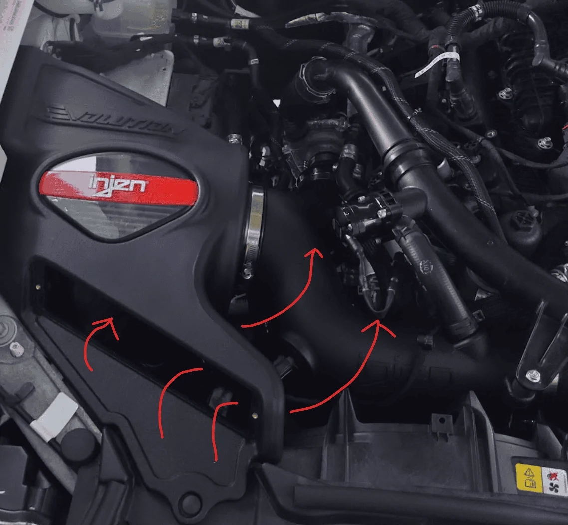 Ford Bronco Injen CAI for the 2.7L Installed! 1691173402887
