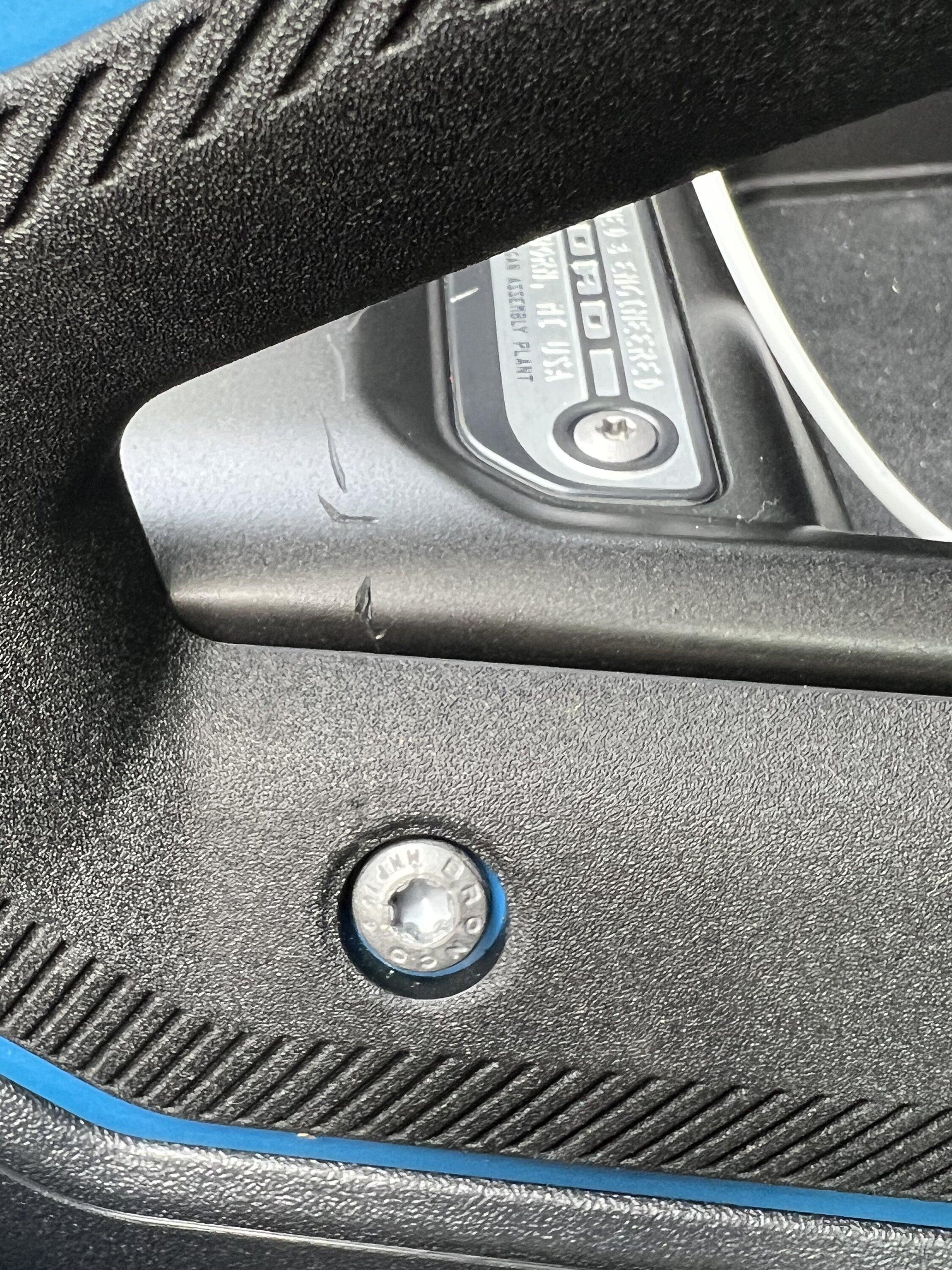 Ford Bronco Deep scratch on interior centre console noticed after delivery last week.. IMG_3711