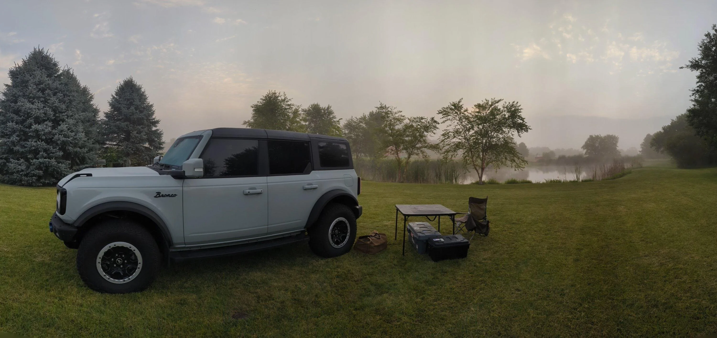 Ford Bronco Quick Overnight Camp w/ the Bronco PXL_20230806_112027632.PANO