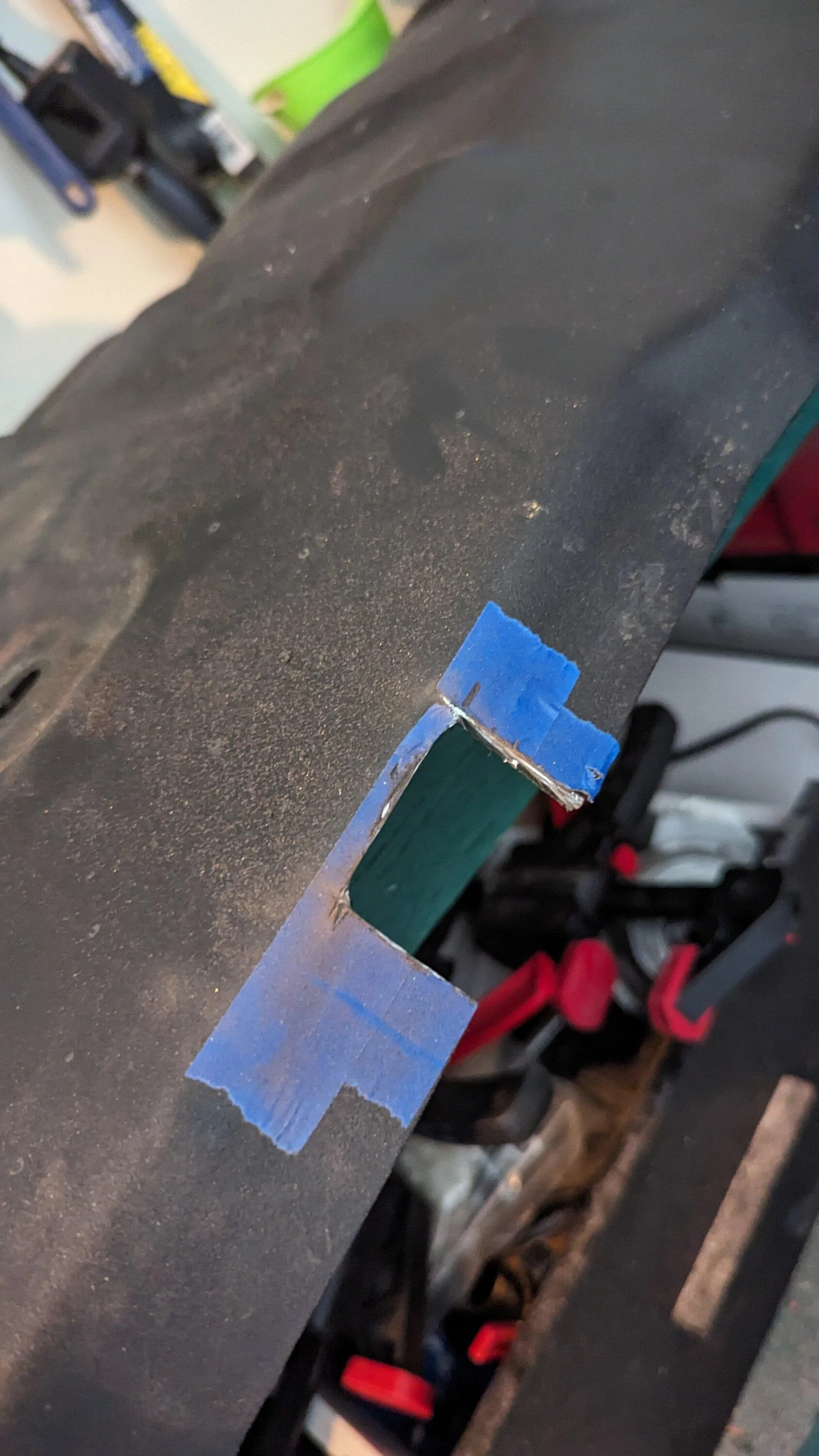 Ford Bronco OEM Steel bash plate modified to fit standard plastic bumper PXL_20230804_173651181