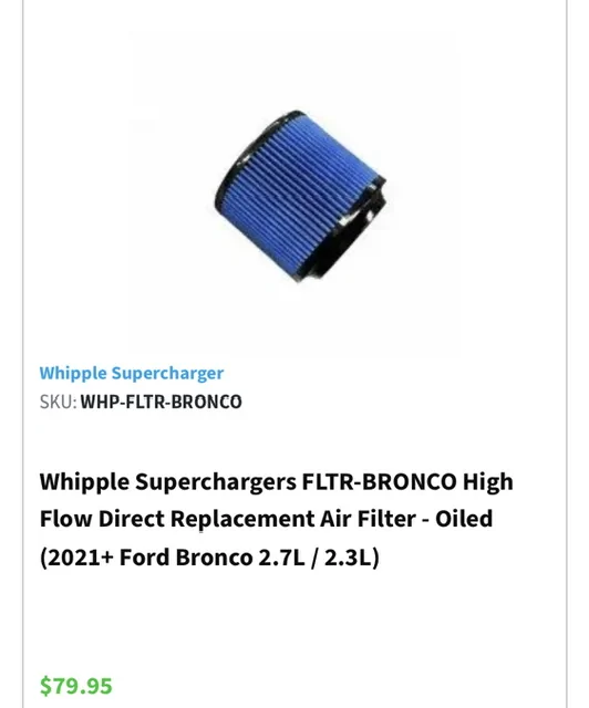 Ford Bronco S&B Dry Air Filter Review IMG_2796