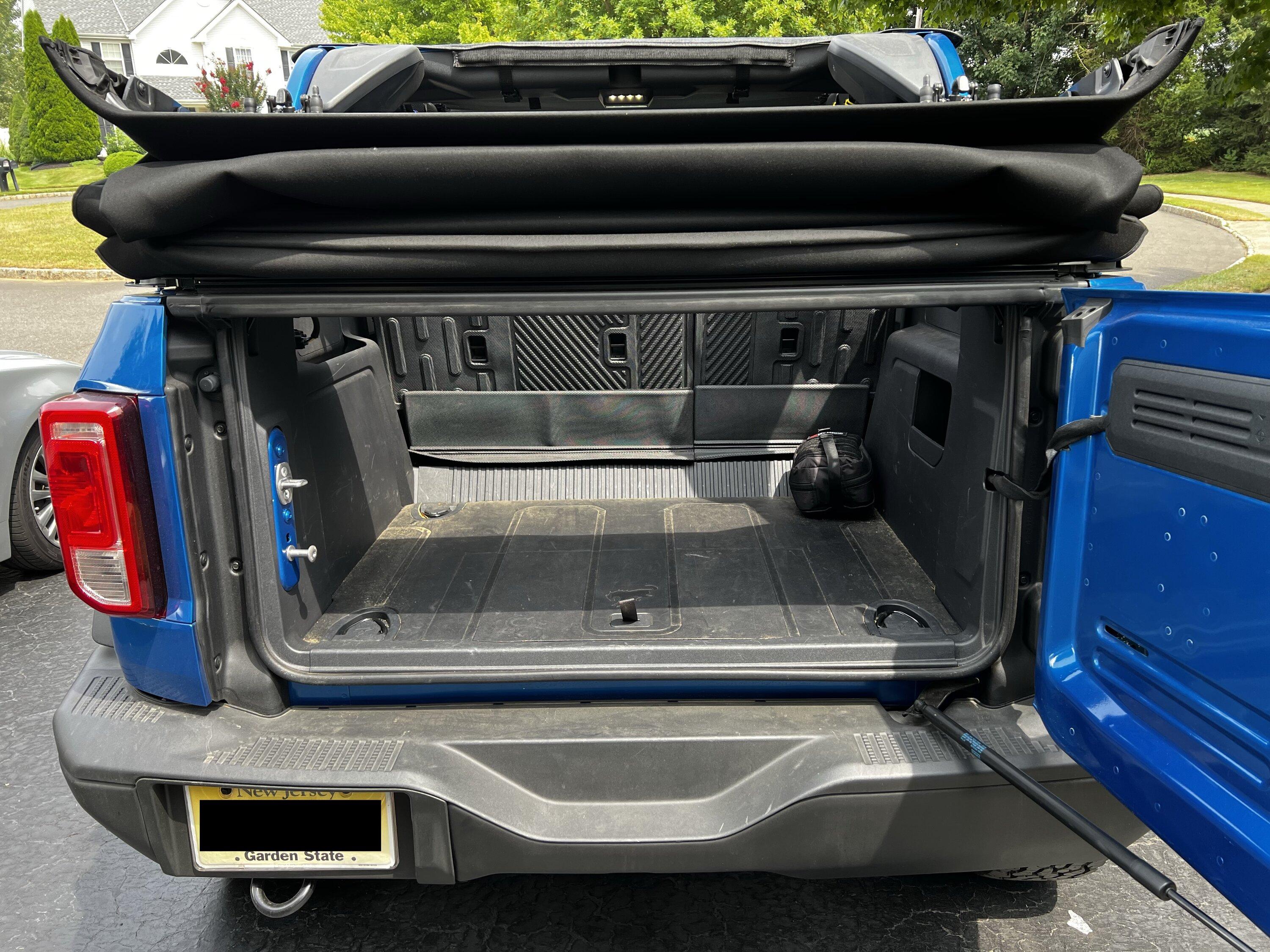 Ford Bronco Deluxe Raised Cargo Area Enclosure Install & Review IMG_7584