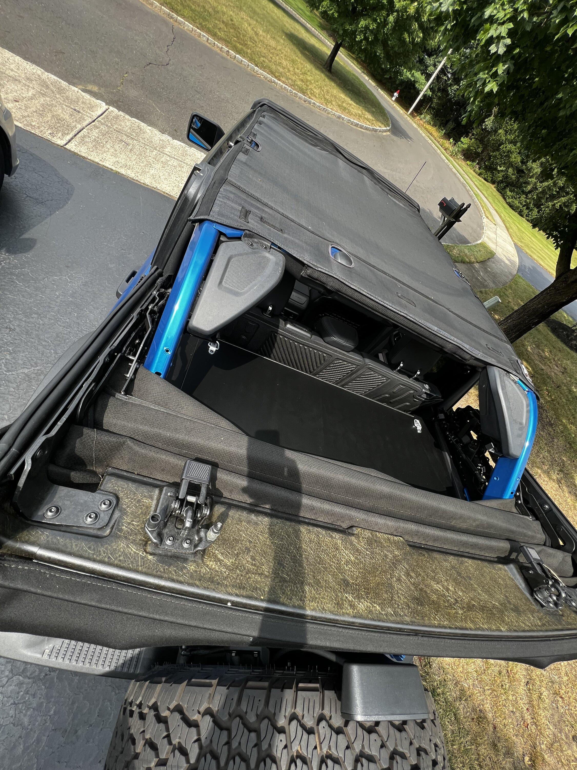 Ford Bronco Deluxe Raised Cargo Area Enclosure Install & Review IMG_7592