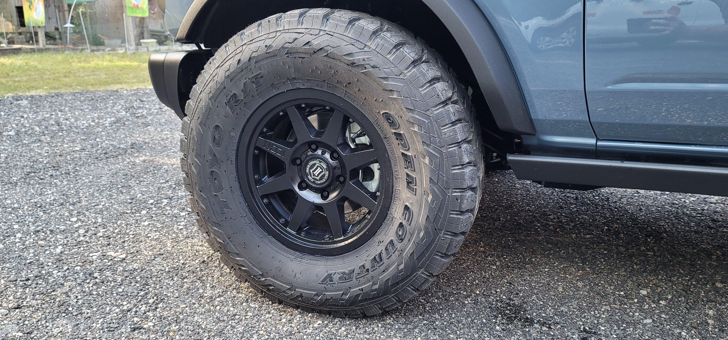Ford Bronco Show us your installed wheel / tire upgrades here! (Pics) 20230511_173339