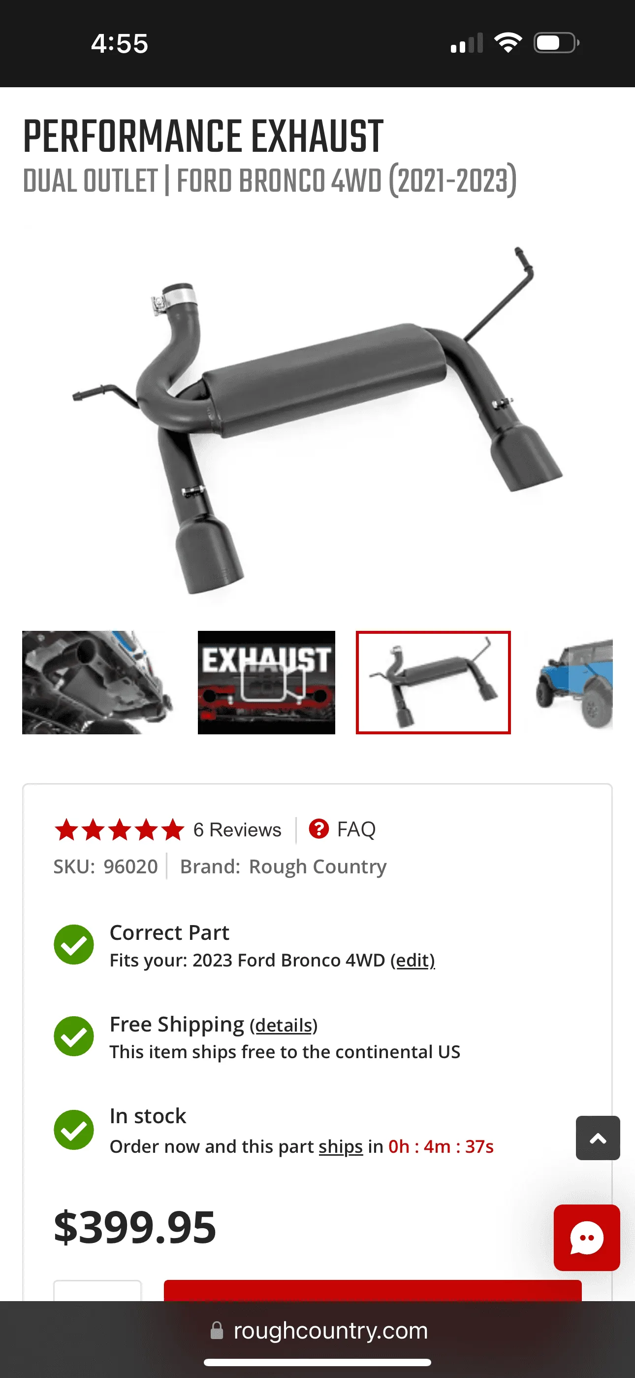 Ford Bronco Changing Muffler void warranty? IMG_2383