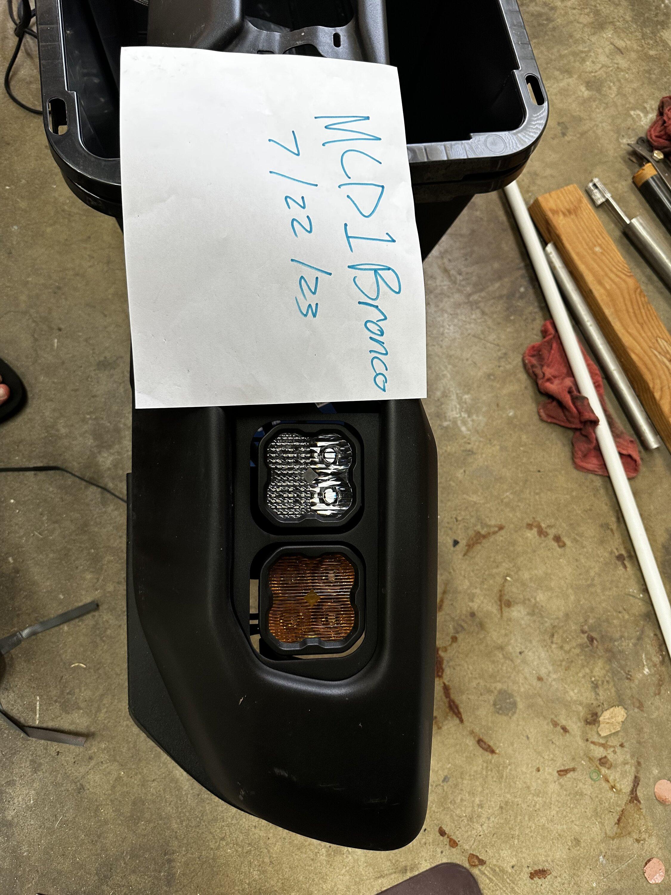 Ford Bronco Diode Dynamics SS3 Max w/mounts IMG_5465