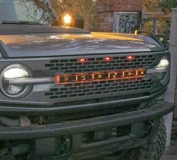 Ford Bronco Oracle grill light emblems IMG_5417