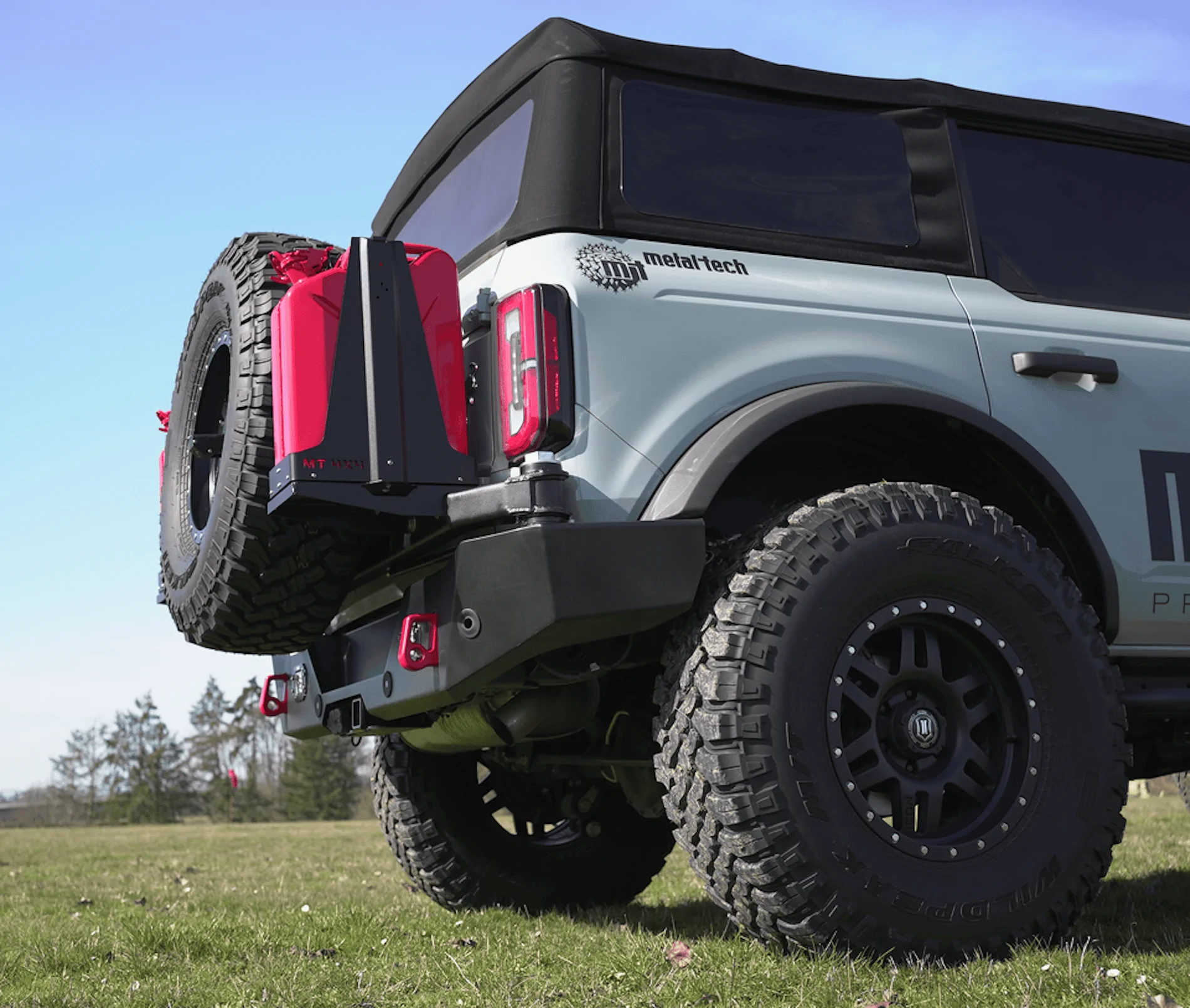 Ford Bronco Rear swing-out bumpers are now taking orders!  $500 off promo.   Get that tire off your back door and carry 11gal more fuel! 5__34242