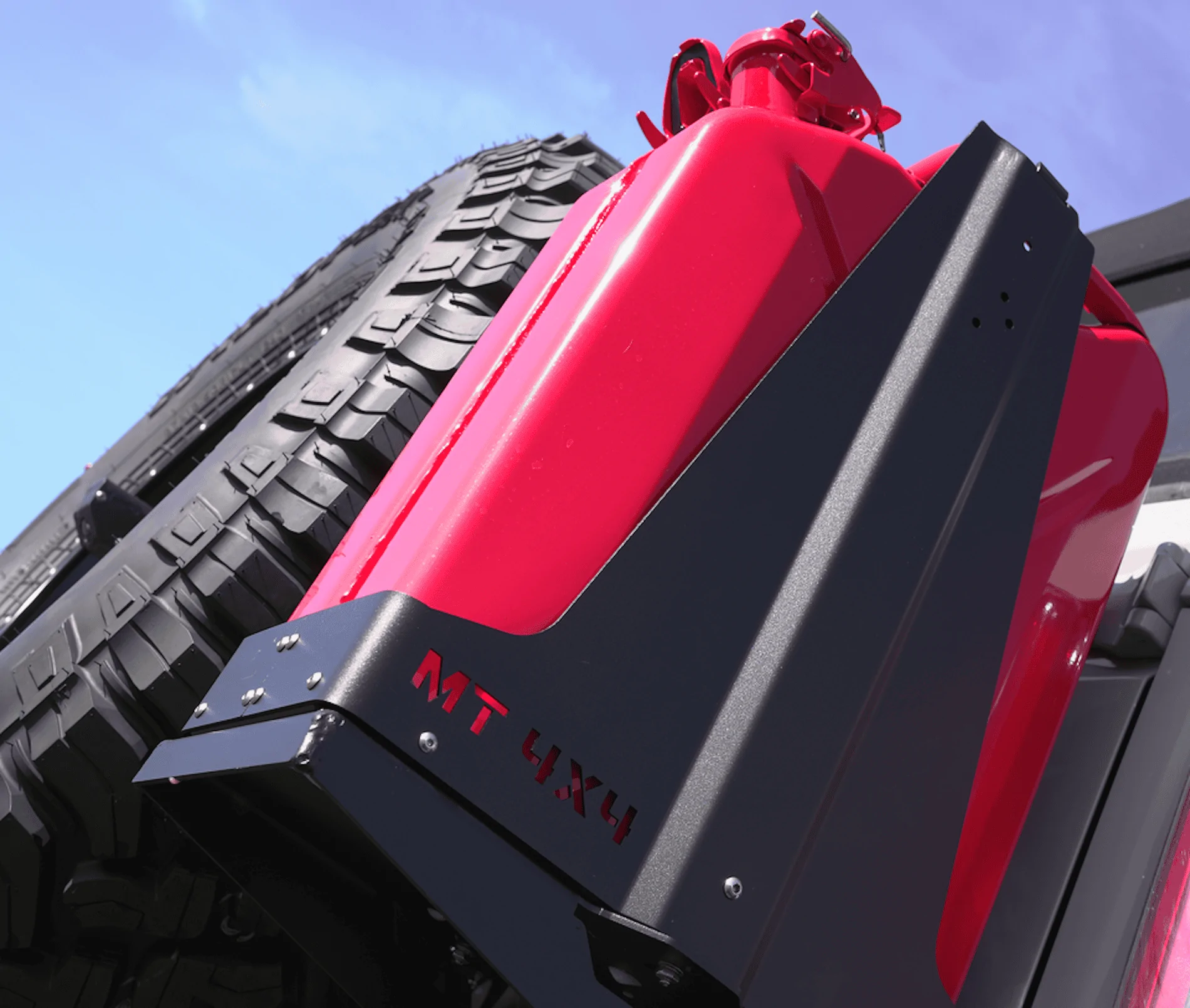Ford Bronco Rear swing-out bumpers are now taking orders!  $500 off promo.   Get that tire off your back door and carry 11gal more fuel! 4__96061