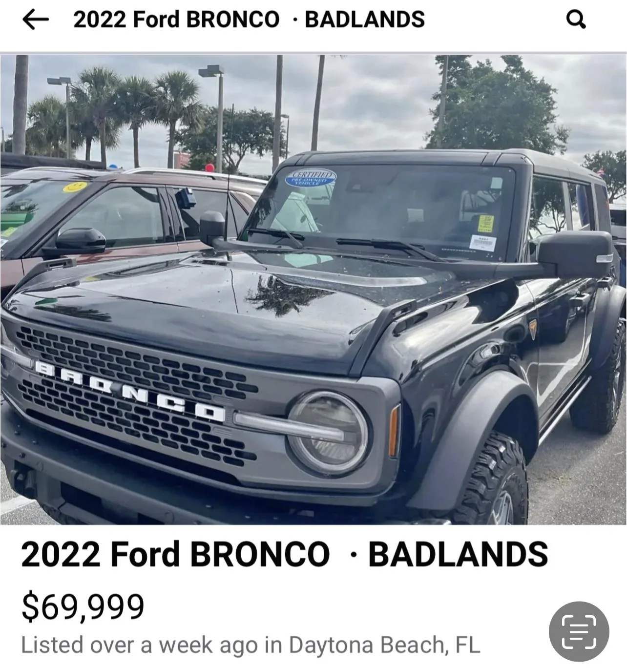 Ford Bronco What sort of prices are people seeing for their used Broncos? IMG_5535