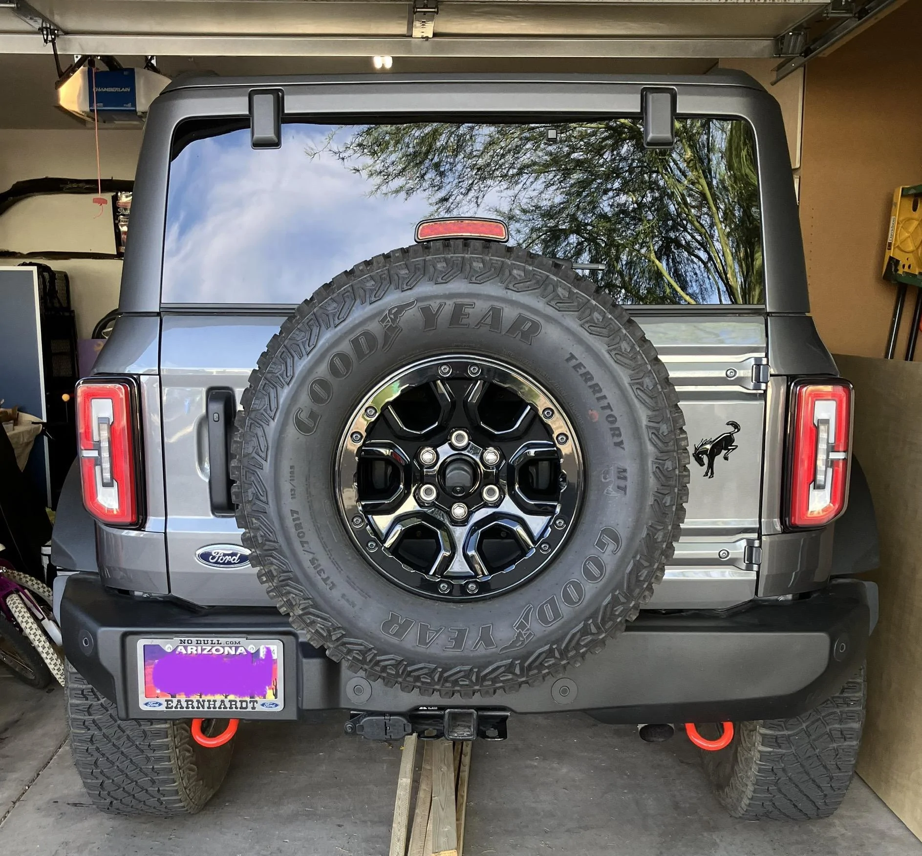 Ford Bronco Bought second rear tow hook from Ford red tow hooks