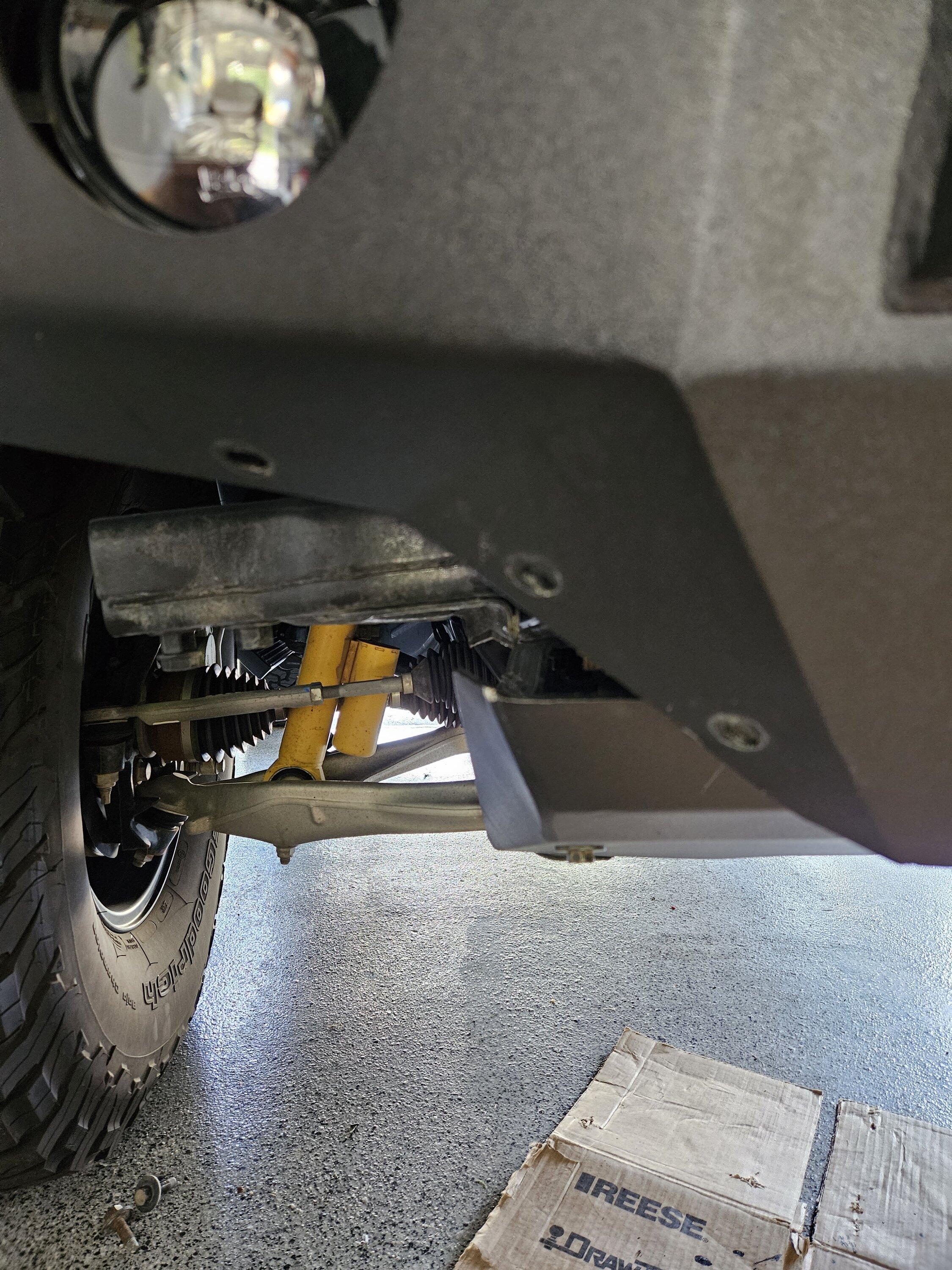 Ford Bronco HAVOC Steel Bender Front Bumper Installed 20230723_135117