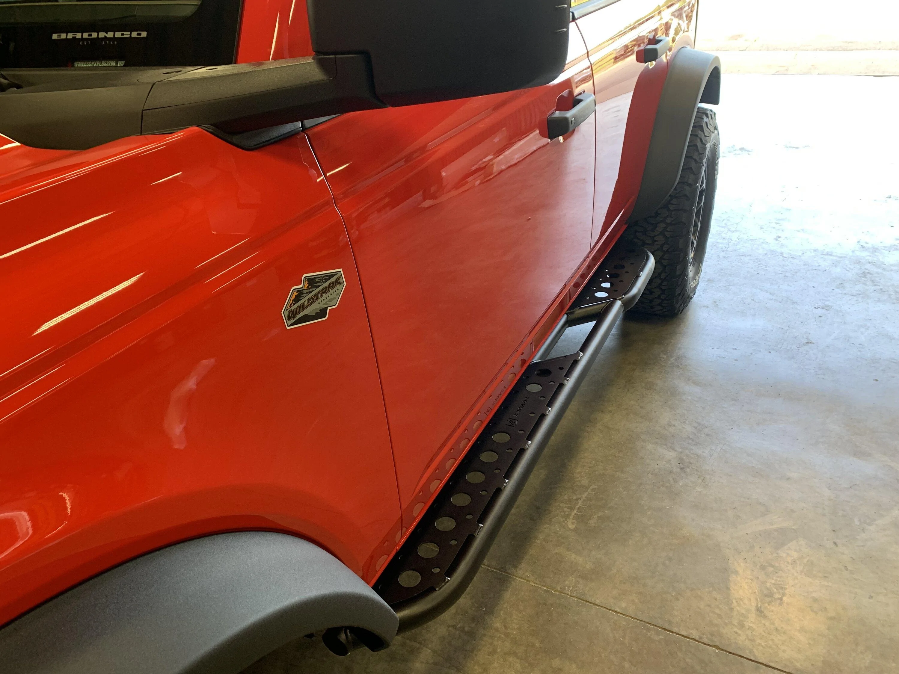 Ford Bronco ZROADZ slider / step installed IMG_2100