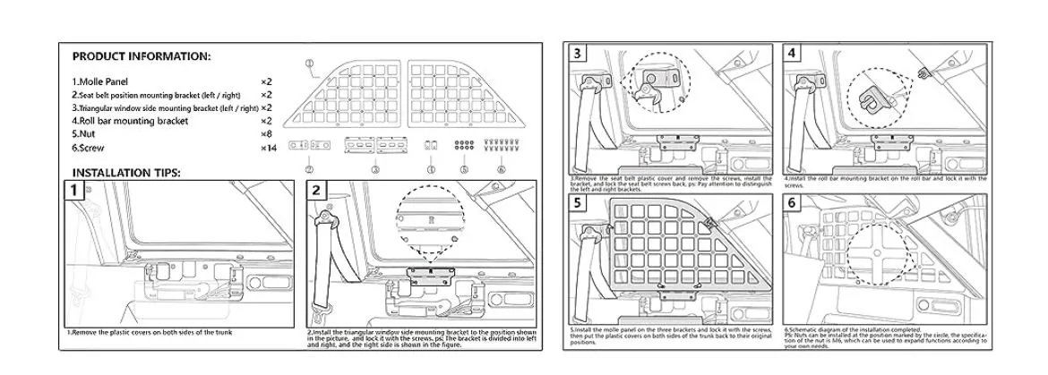 Ford Bronco Selling Rear Window Molle Panel IMG_8721