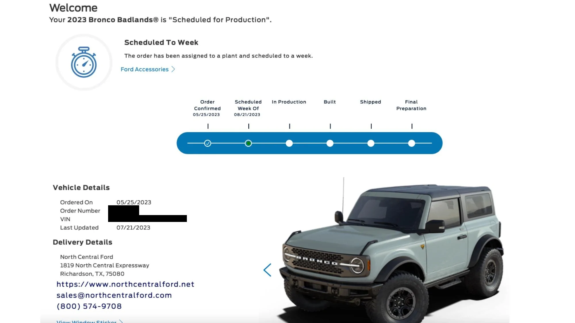 Ford Bronco Ultimate 2023MY PRICE PROTECTION Flowchart BadToTheStoneOrder
