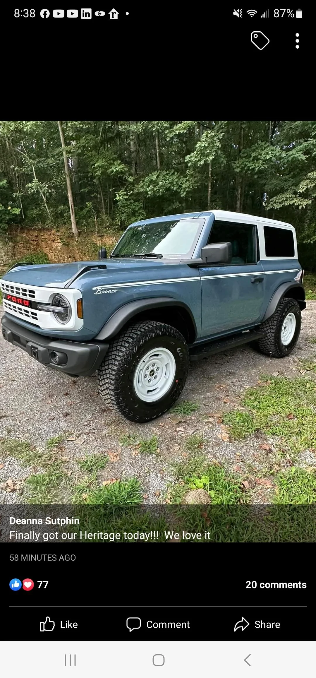 Ford Bronco HERITAGE EDITION Bronco Club Screenshot_20230811_203809_Facebook
