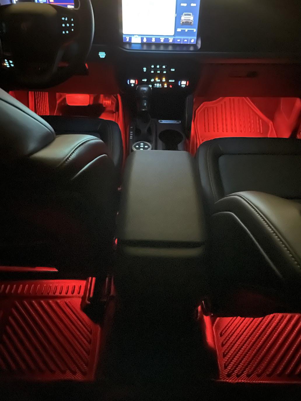 Ford Bronco Color changing ambient lighting using Ford OEM parts IMG_4659