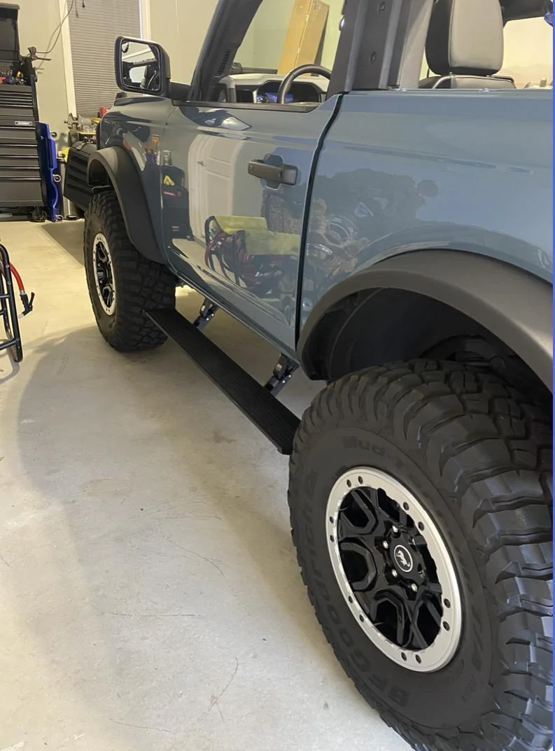 Ford Bronco Wheel spacers on badlands Sasquatch IMG_8532