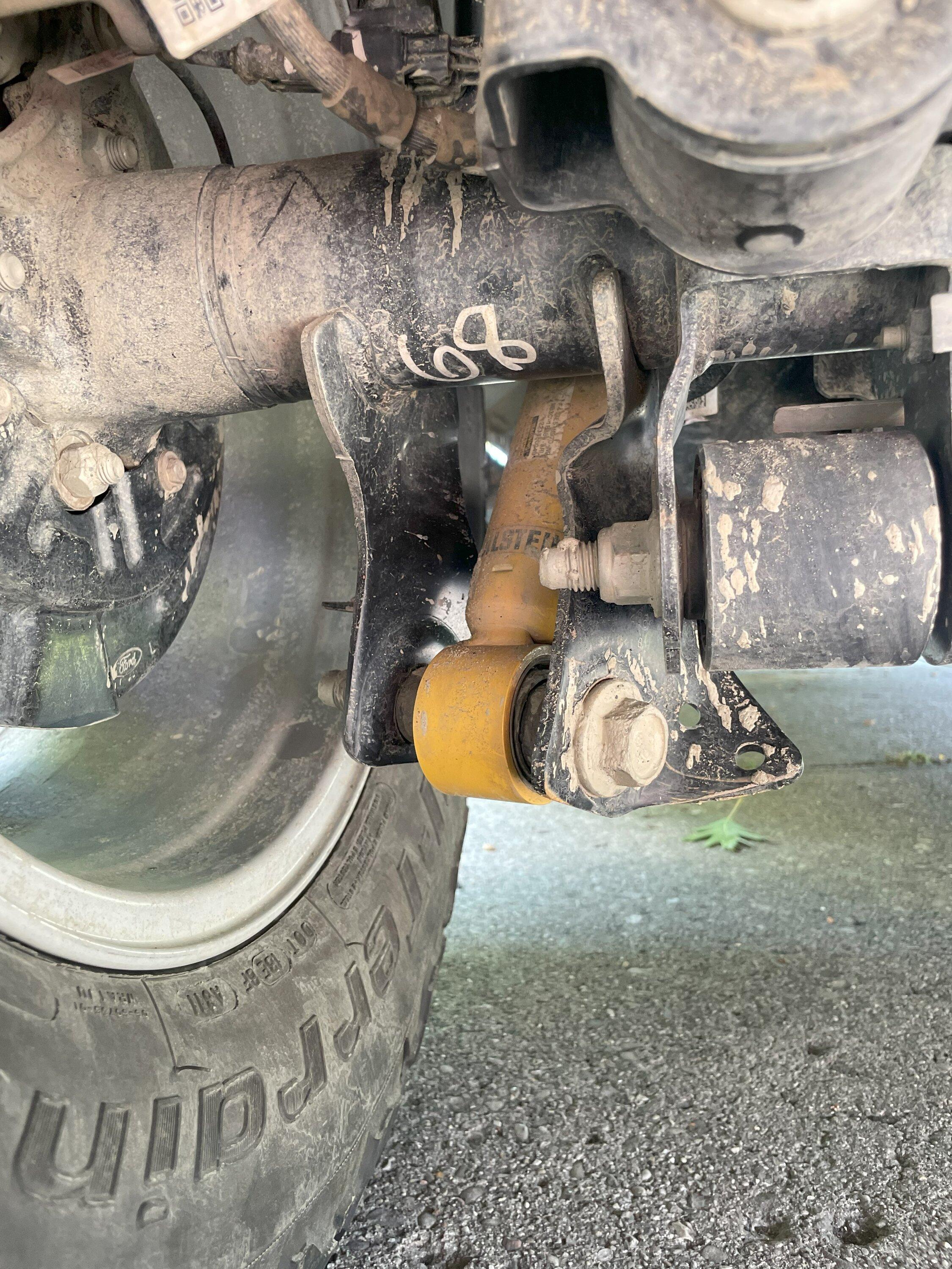 Ford Bronco Question about rear shock damage back to front 2