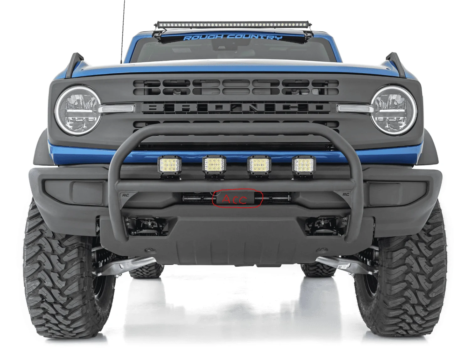 Ford Bronco Rough Country nudge bar installed 1692168811619