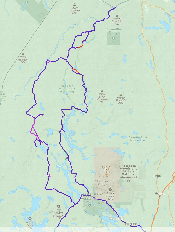 Ford Bronco 5 Day Overland into the North Maine Woods. Screenshot 2023-08-16 at 9.31.40 AM