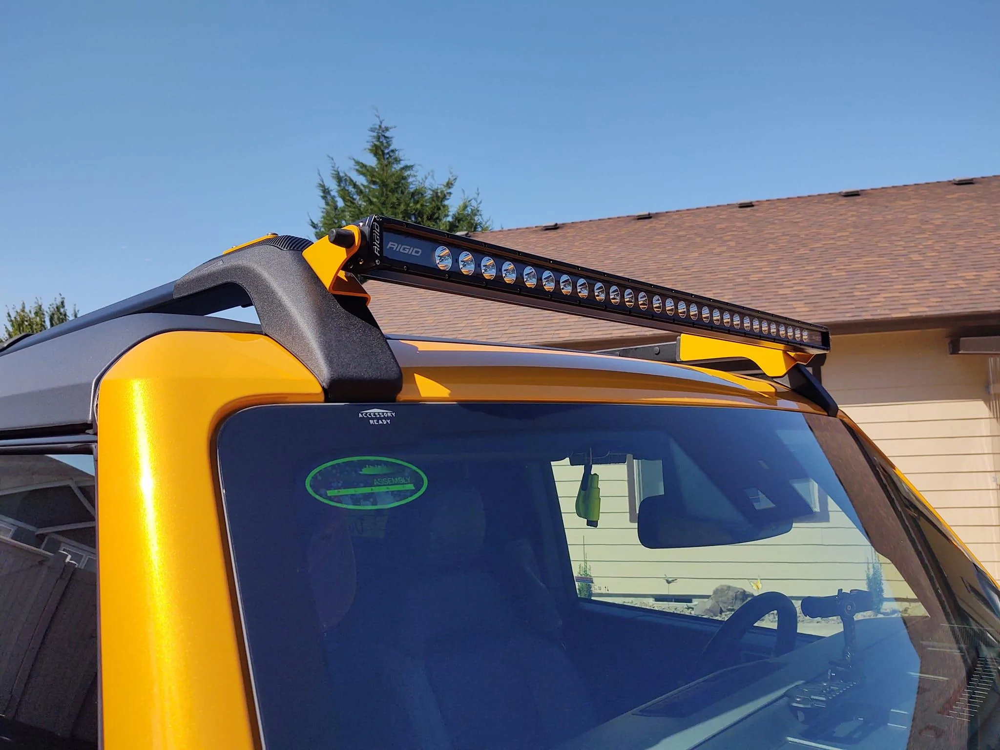 Ford Bronco Best above windshield light bar? RigidLTbarDon