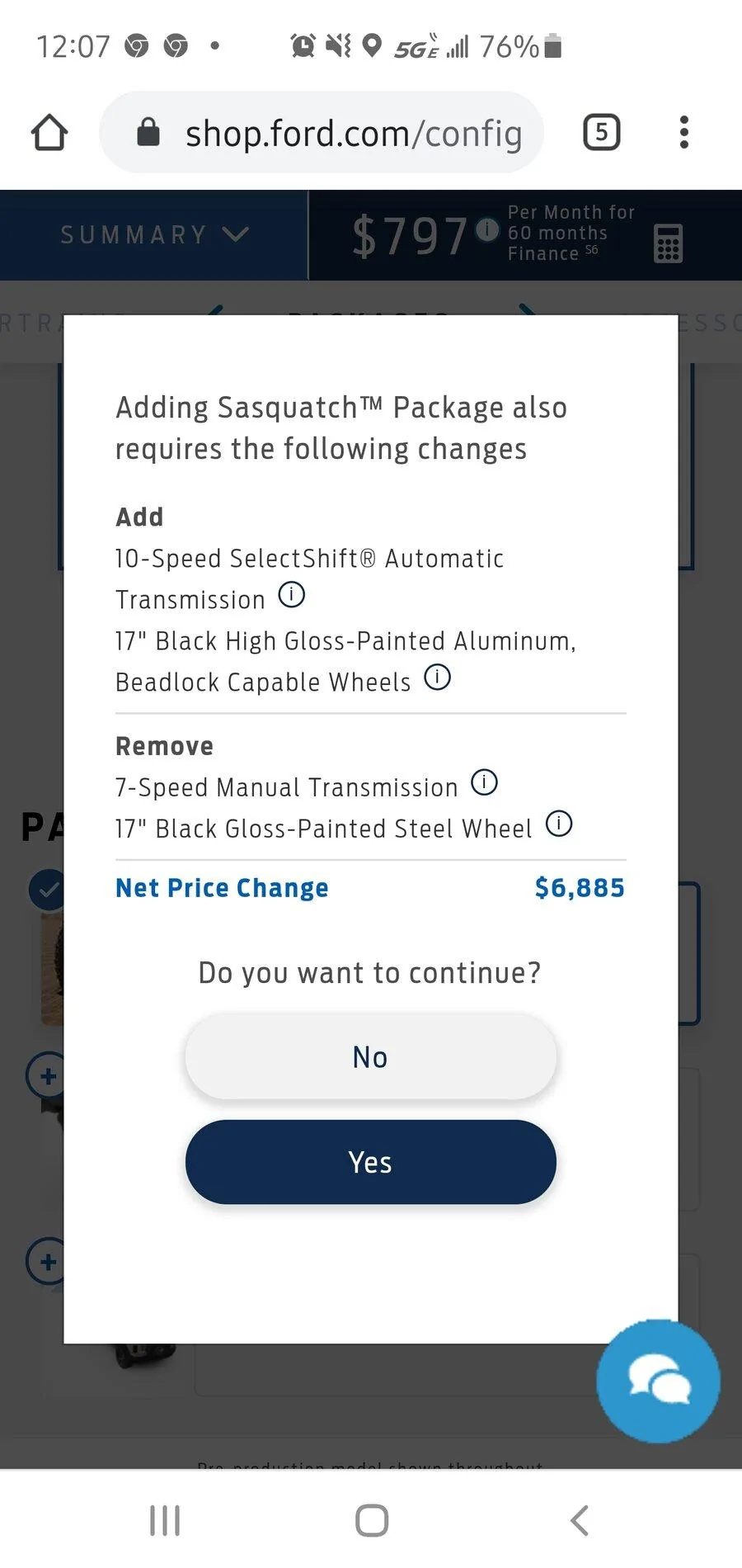 Ford Bronco BDSquatch Pricing Screenshot_20201026-120748_Chrom