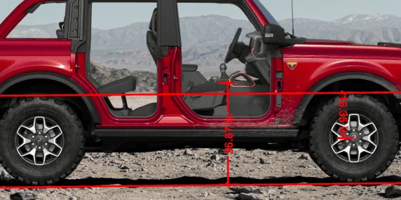 Ford Bronco Seat height? 1603733150484