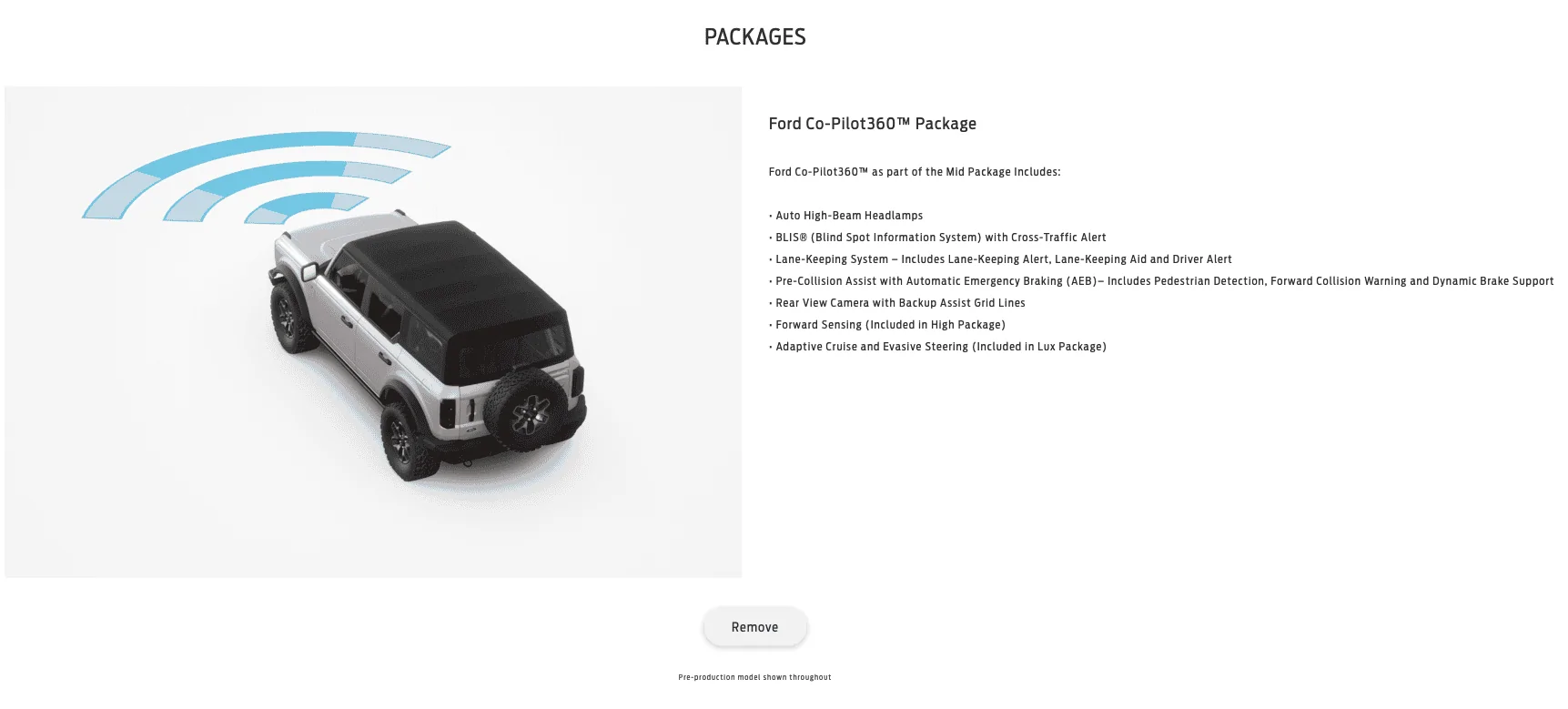 Ford Bronco Lux package really worth it over High? Screen Shot 2020-10-26 at 10.35.16 AM