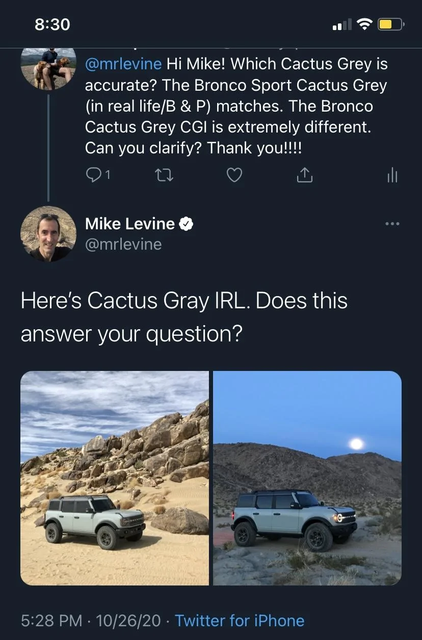 Ford Bronco Cactus Gray vs....Cactus Gray B51F7912-9D93-4136-A114-DCDD8CB61A99