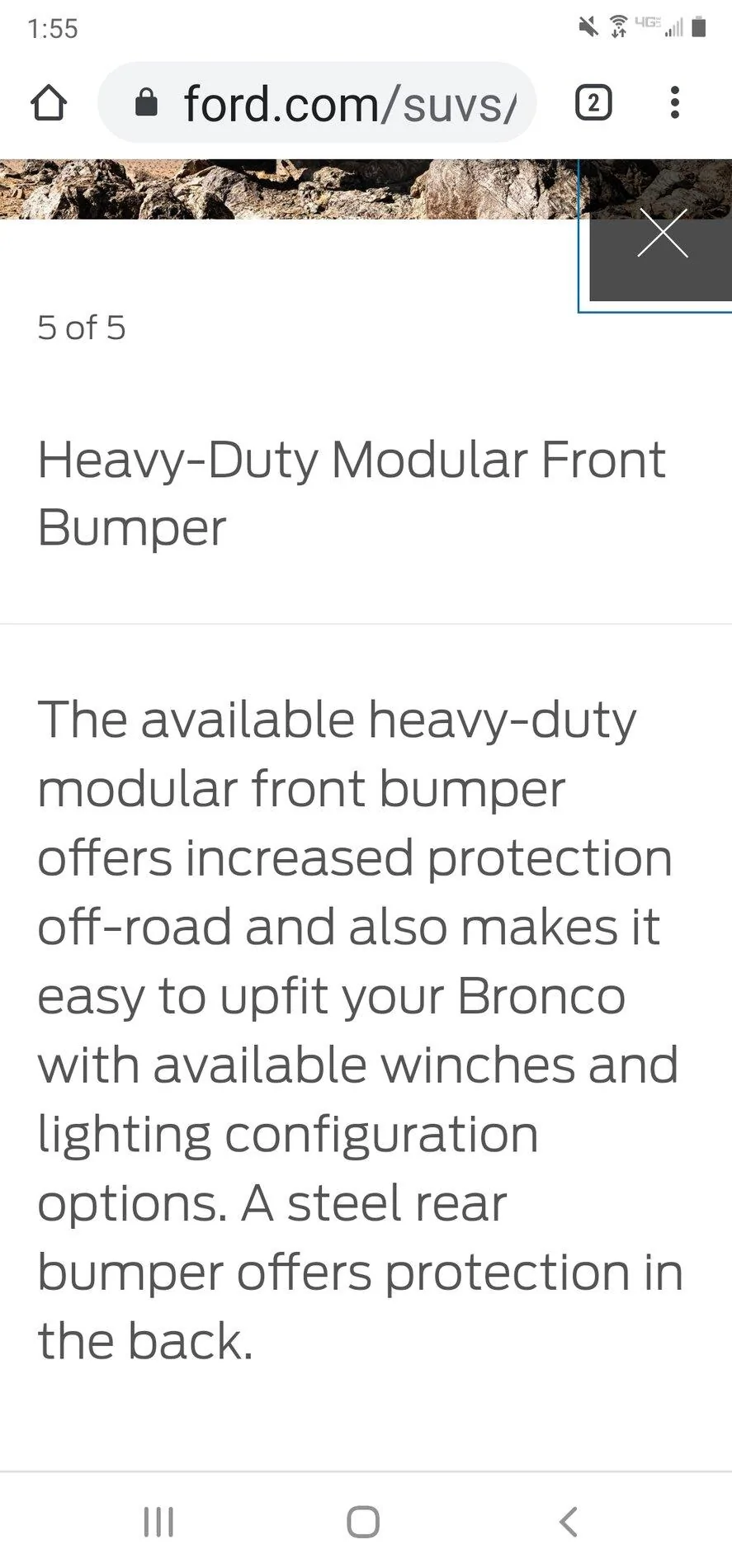 Ford Bronco Capable Front Bumper vs Heavy-Duty Modular Bumper Screenshot_20201027-015529_Chrom