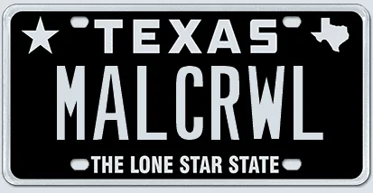 Ford Bronco Custom vanity license plate for Bronco? MallCrawler