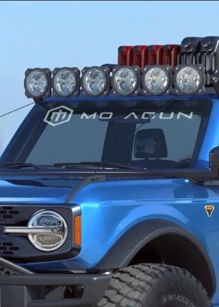 Ford Bronco Aftermarket Lights Question - How to Attach them? Bronco Upper Lights