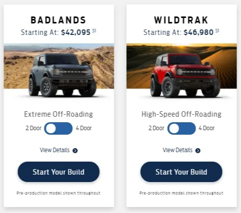 Ford Bronco BL $1695 more than WT.  Why? Screenshot 2020-10-27 122447