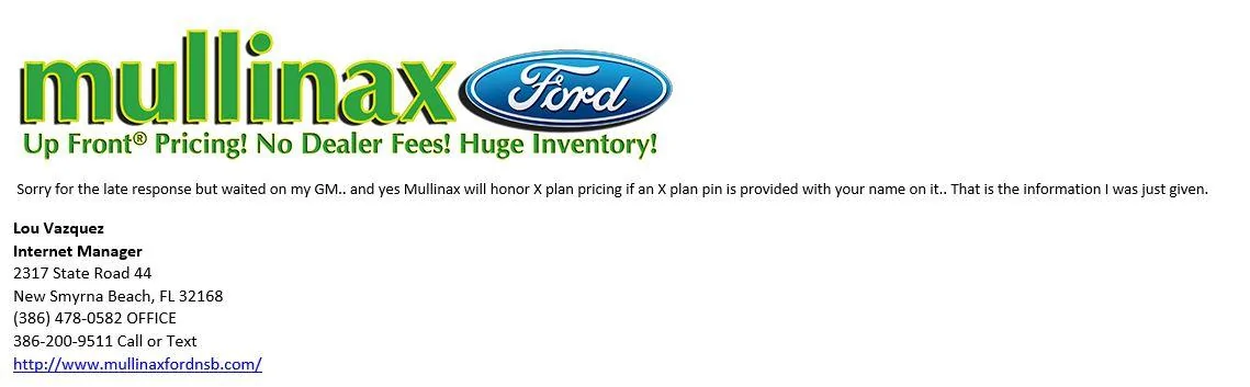 Ford Bronco $1000 below invoice pricing in Florida ..  Why Not ? mullinax NSB