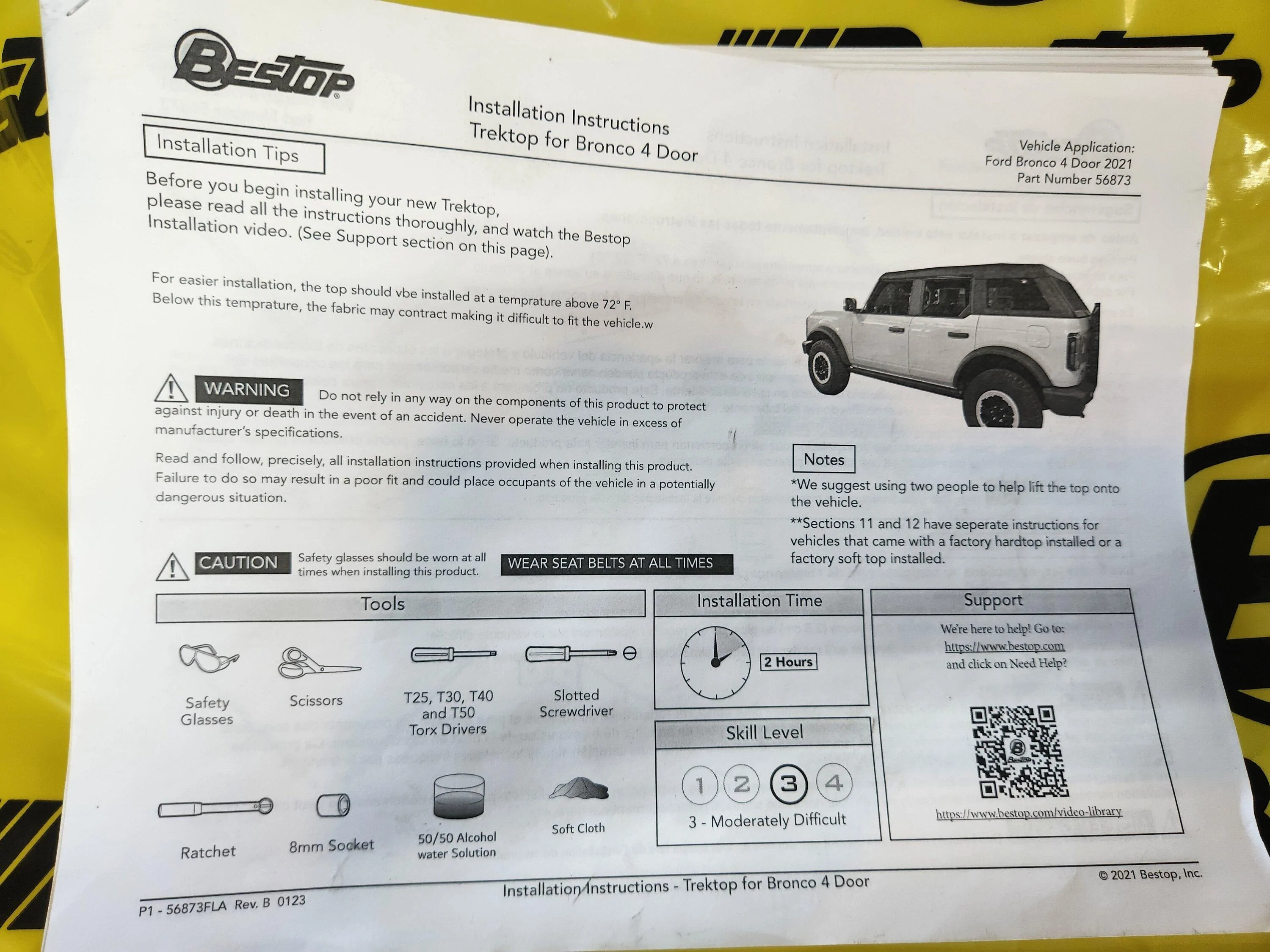 Ford Bronco Bestop Trektop for Ford Bronco 4dr 20230816_194103