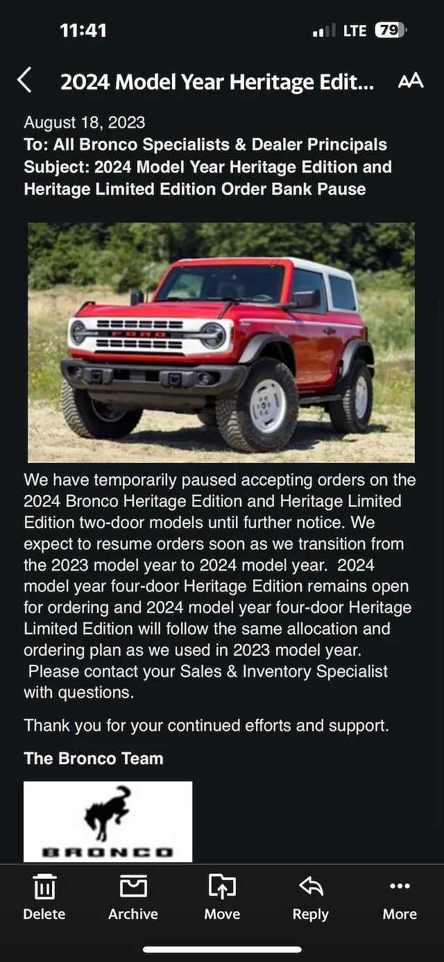 Ford Bronco HERITAGE EDITION Bronco Club image_0