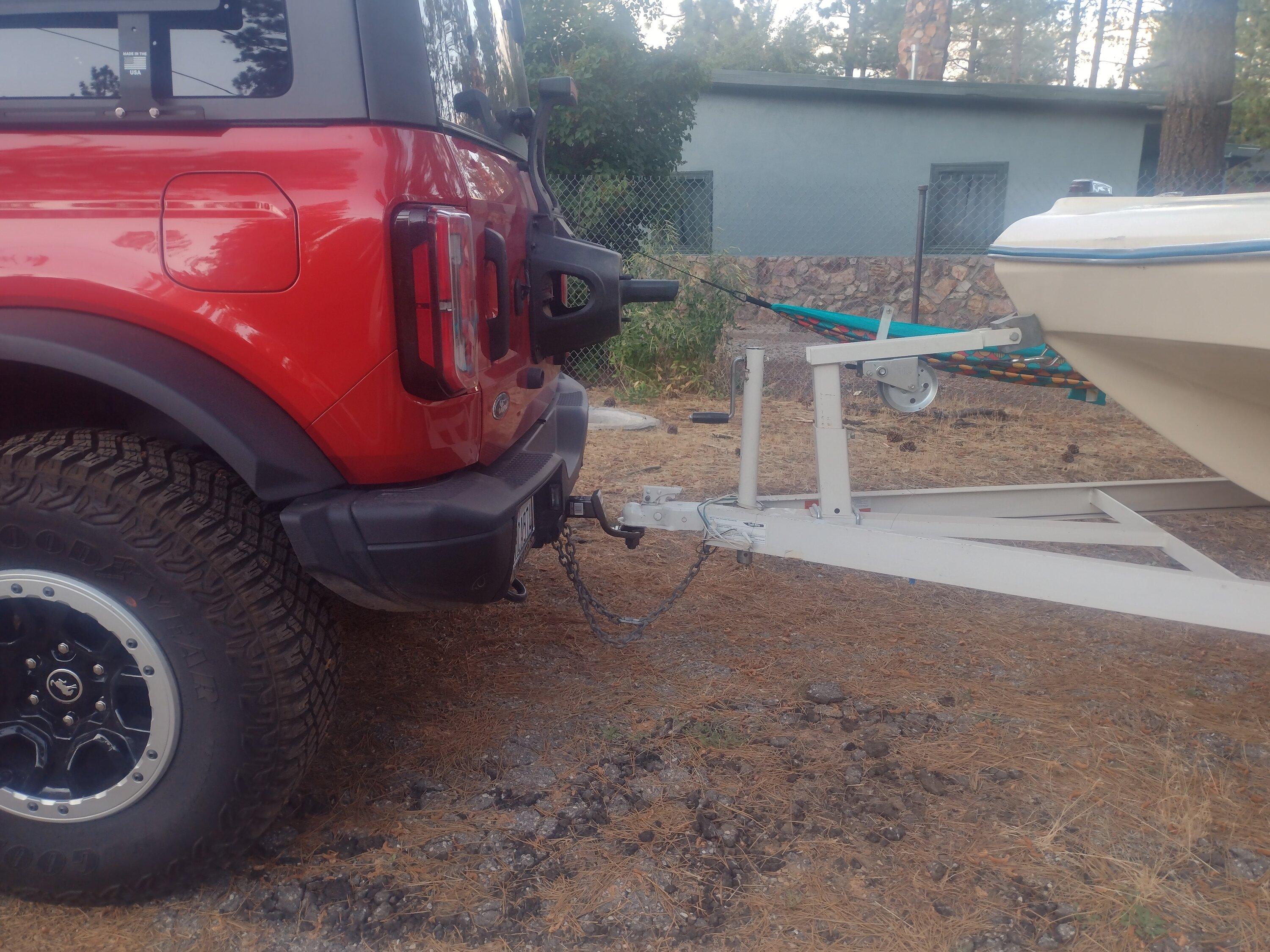 Ford Bronco Towing with Sasquatch badlands IMG_20230818_191627634