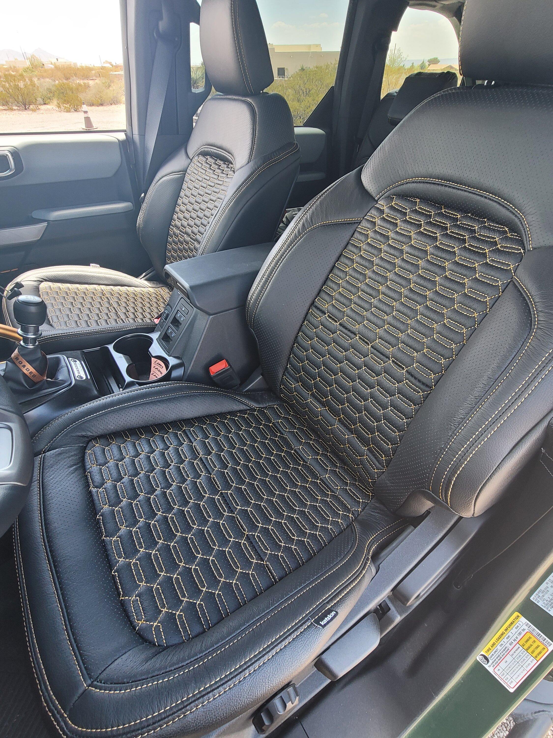 Ford Bronco New Katzkin Leather Interior Installed 20230818_132756